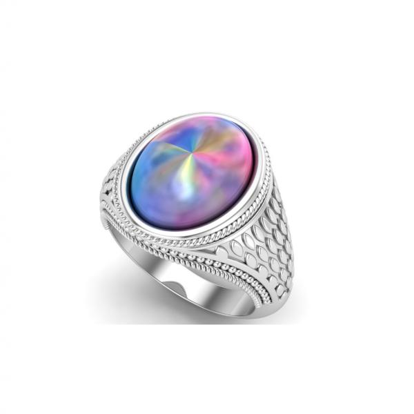 Bague labradorite argent Lucas